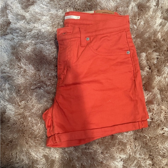 Levi's Vibrant Red Shorts - Picture 2 of 6